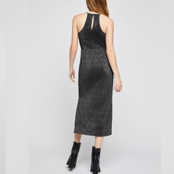 BCBGeneration | Midi Slip Dress | Black Metallic | Medium - Picture 6 of 8